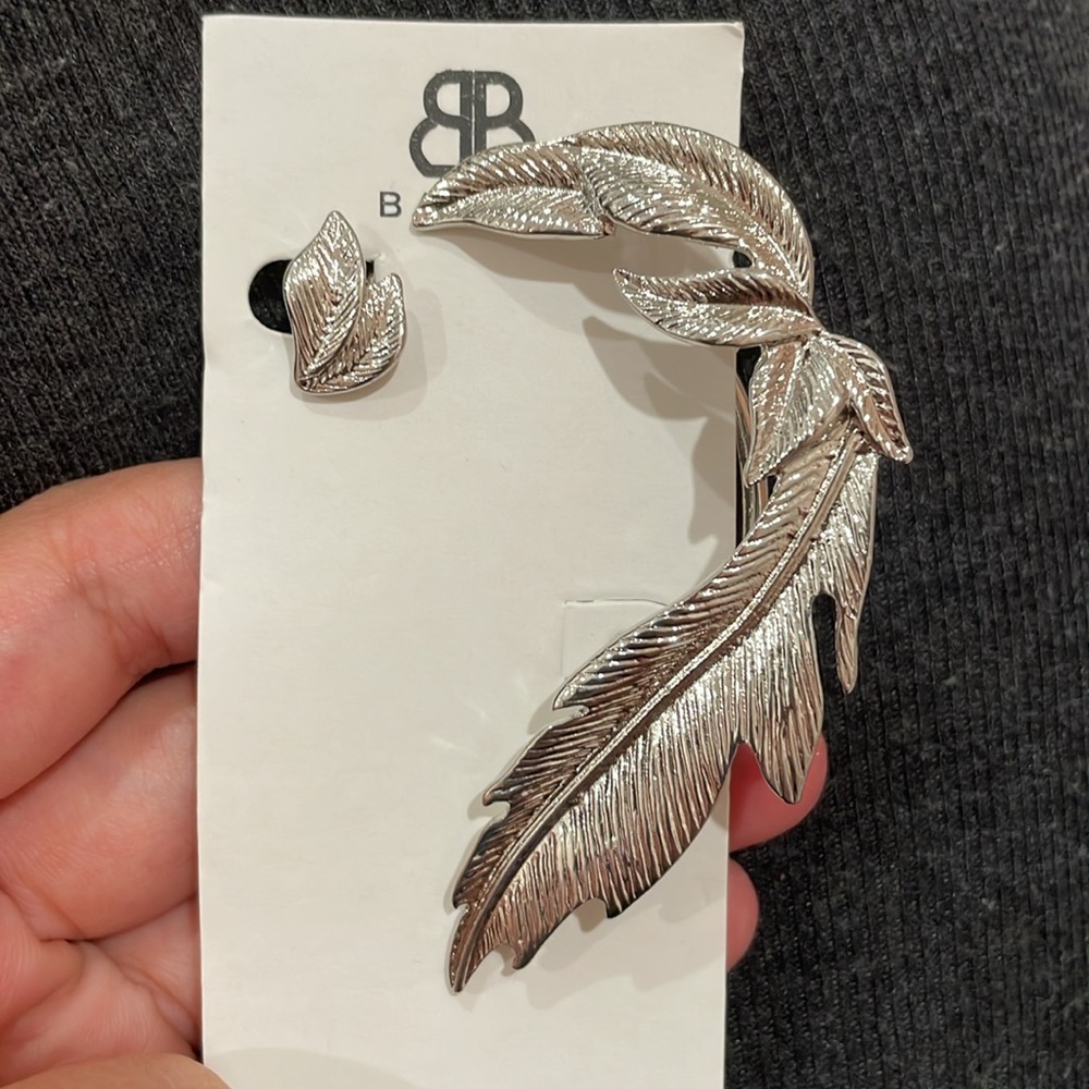 New Bansri Grecian Goddess Ear Cuff & Stud Earring Set